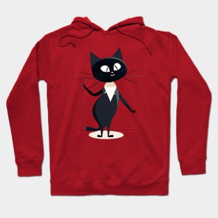 Funny Dancing Black Cat Hoodie